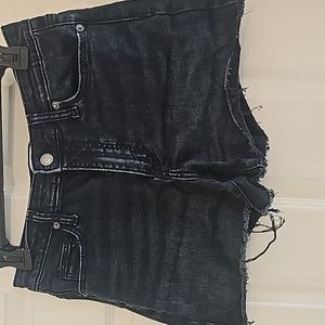 Black Jean shorts